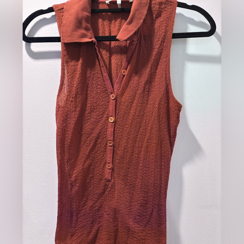 Frame Denim Rust Knit Top